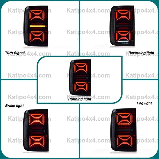 LED REAR LIGHTS  VW Amarok 2008-2022 , Sequential Turning Signal ( X-MEN DESIGN ) FREE WORLD-WIDE SHIPPING