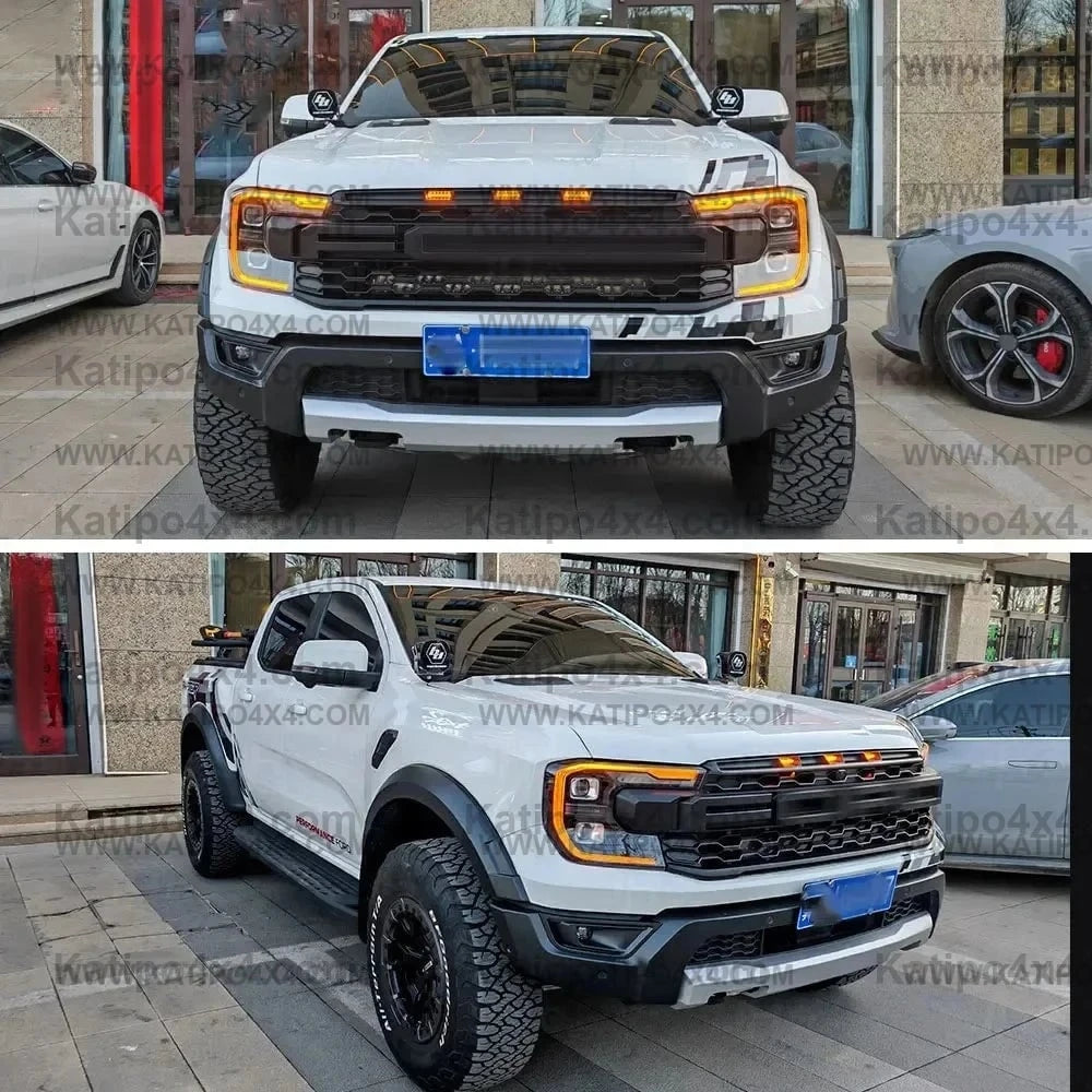 VENOM EDITION DRL — Unleashed!  Amber Grill Lights & Daytime Running Light Package Kit for 2022+ Ford Ranger Raptor NEXT-GEN