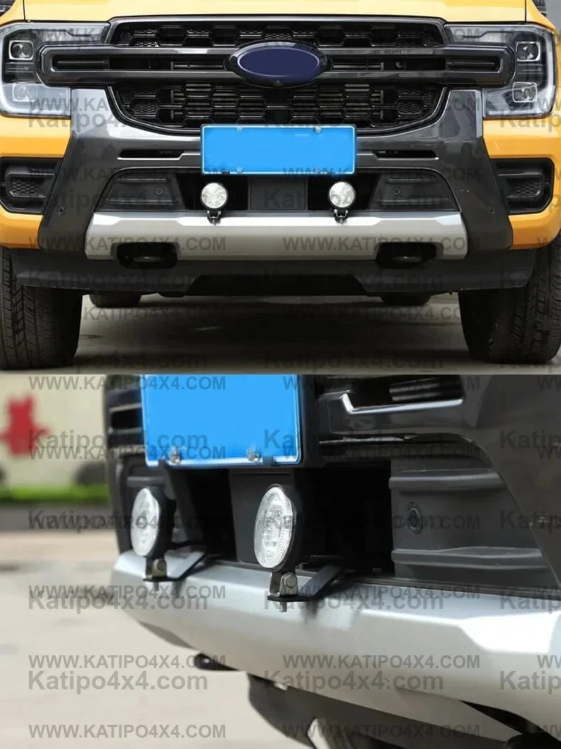 NEXT-GEN FORD RANGER 2022+  Led Light Bar Brackets to mount onto the bumper & for Ditch Lights on the bonnet