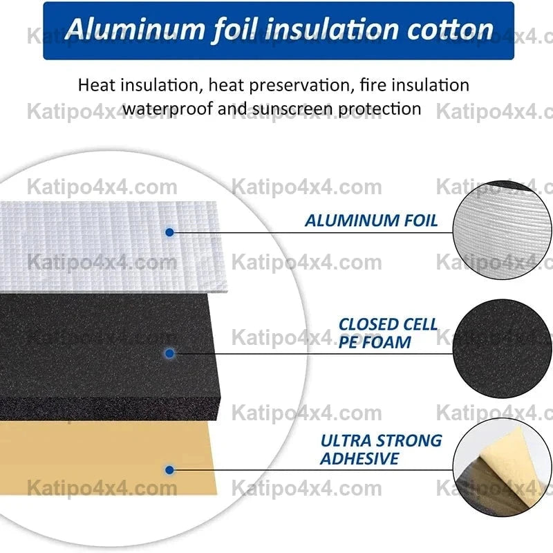 Heat & Noise Insulation Mat, Sound Deadener Sheets - FREE WORLDWIDE SHIPPING
