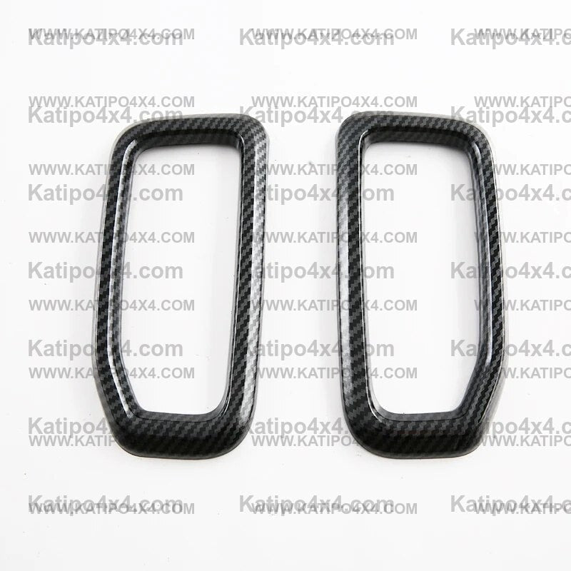 NEXT-GEN Ford Ranger 2023+ Carbon Fiber  Air Conditioning Outlet Vent Trim Covers - 2pc