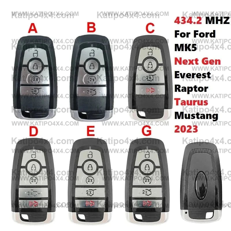 REMOTE START: Next-Gen Ford Ranger, Raptor & Everest 2022+ Key Fob