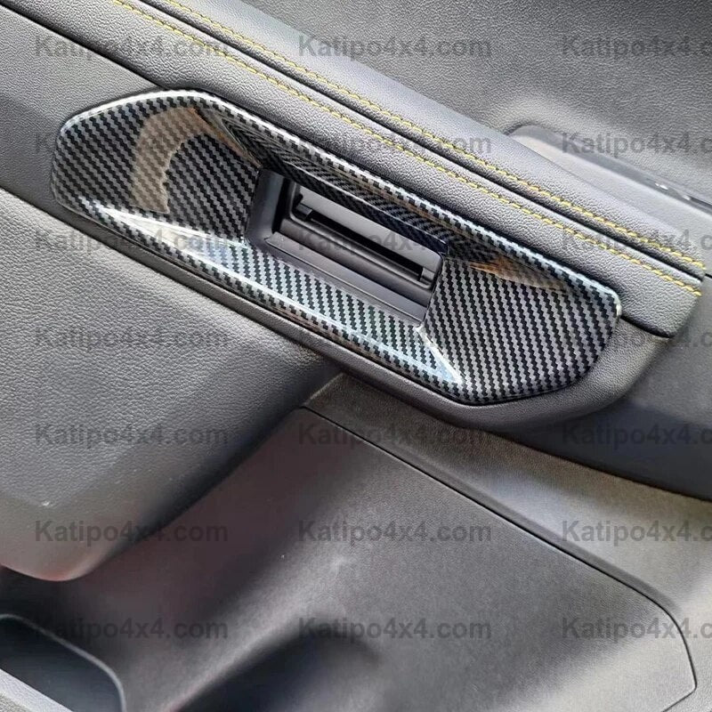 NEXT-GEN Ford Ranger 2023+ Carbon Fiber interior door handle Bowl Cover Trim Frame