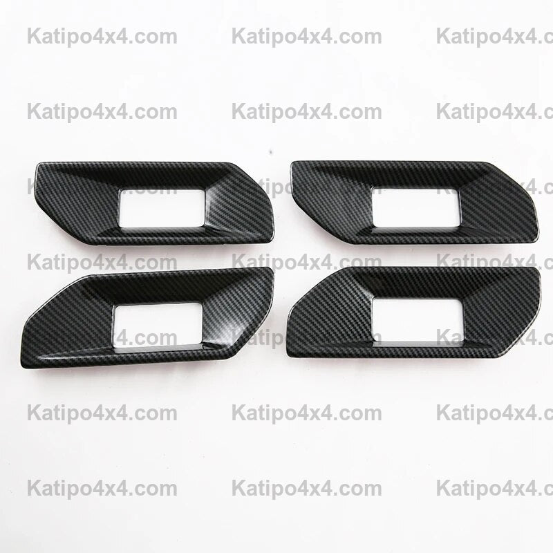 NEXT-GEN Ford Ranger 2023+ Carbon Fiber interior door handle Bowl Cover Trim Frame
