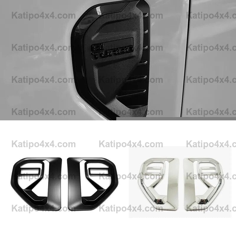 NEXT-GEN Ford Ranger 2023+ Black Car Side Fender Air Vent Outlet Cover