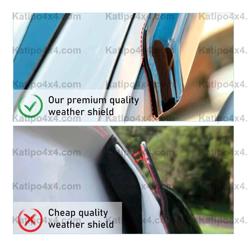 Ford Ranger & Raptor Next-Gen 2022+ Double Cabin Model Weather Shield Sun Rain Guard 4PCS