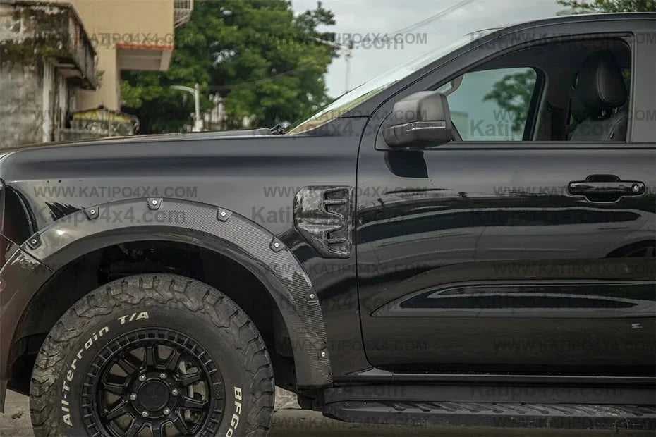 Carbon fibre side vents 2022+ NEXT-GEN FORD RANGER , Wildtrak , Sport , XLT , XL