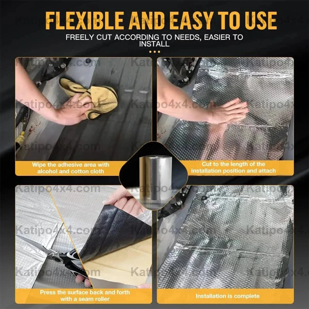 Heat & Noise Insulation Mat, Sound Deadener Sheets - FREE WORLDWIDE SHIPPING