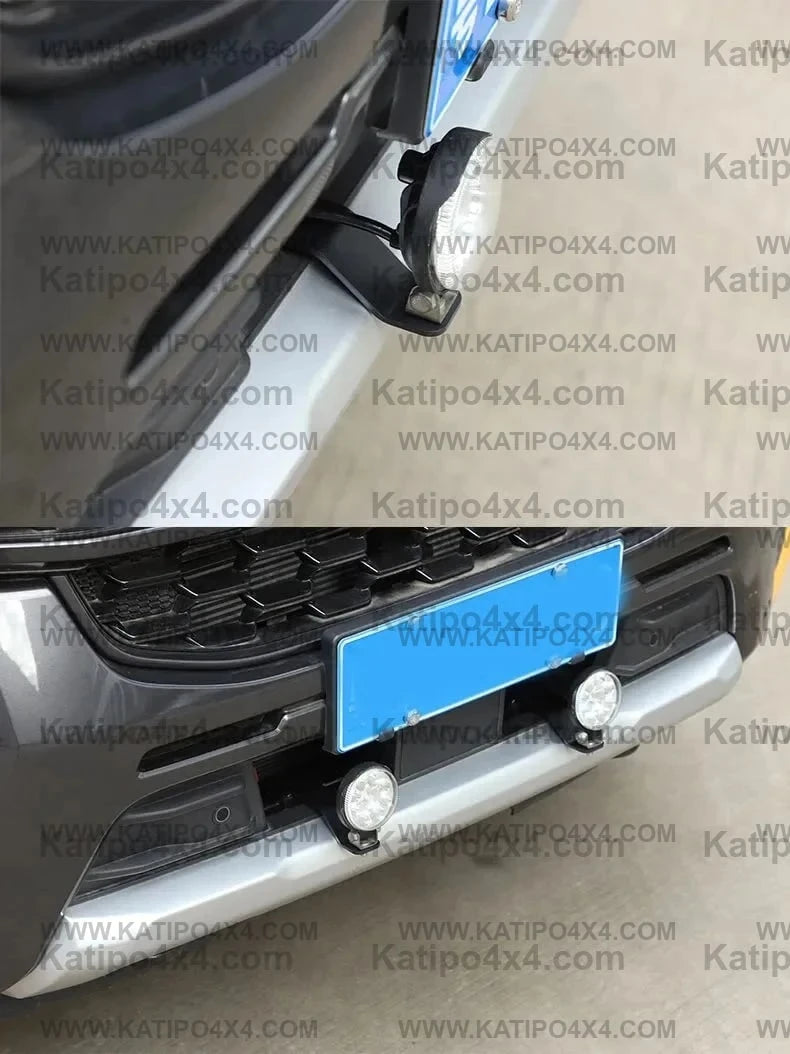 NEXT-GEN FORD RANGER 2022+  Led Light Bar Brackets to mount onto the bumper & for Ditch Lights on the bonnet