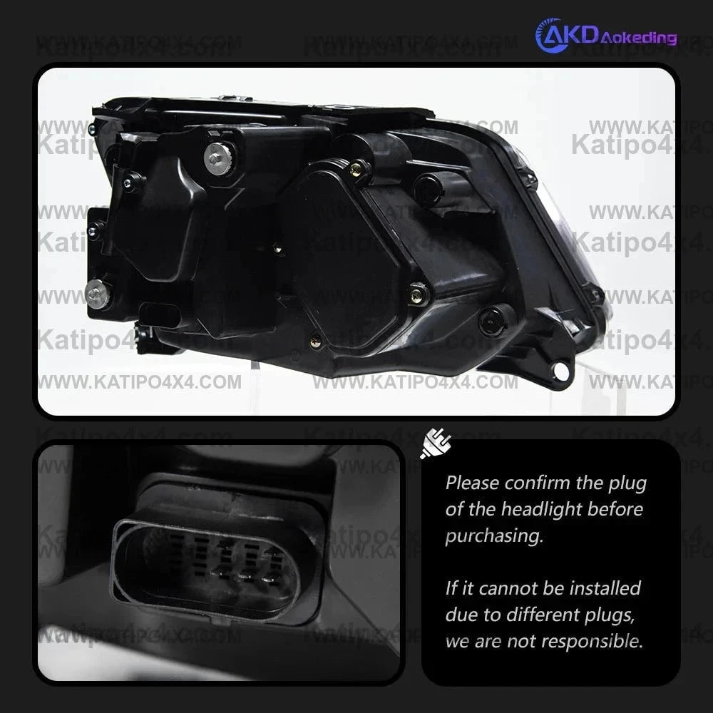 LED HEADLIGHTS for VW AMAROK 2010-2020 AMAROK Head Drl Dynamic Signal Projector Lens ( FREE WORLD-WIDE SHIPPING )
