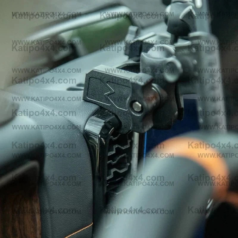 NEXT-GEN FORD RANGER & RAPTOR Center console CELL PHONE, UHF HOLDER , GOPRO Mounting Bracket