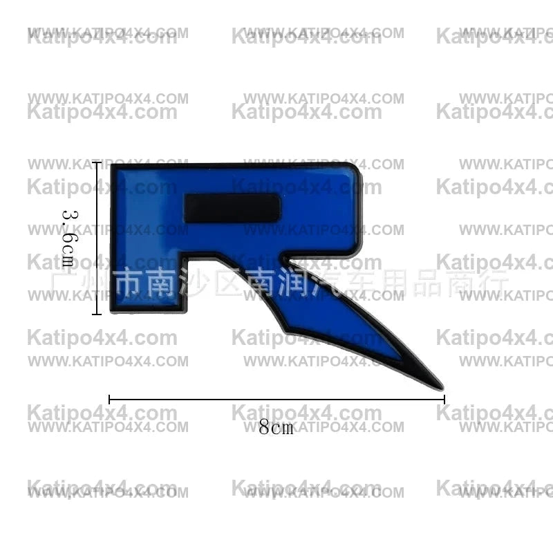 Letter R As Raptor 3D Metal RAPTOR R Emblem Letter. For RANGER RAPTOR – KATIPO 4X4™