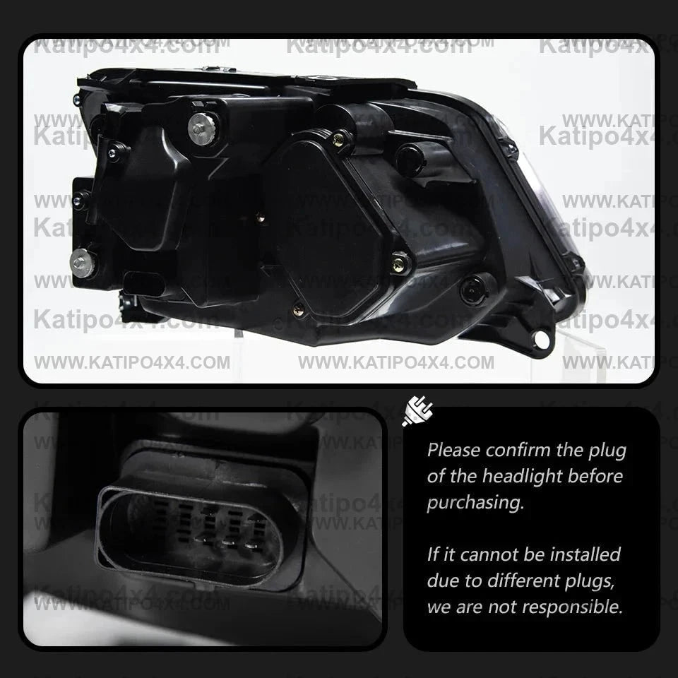 LED HEADLIGHTS for VW AMAROK 2010-2020 AMAROK Head Drl Dynamic Signal Projector Lens ( FREE WORLD-WIDE SHIPPING )