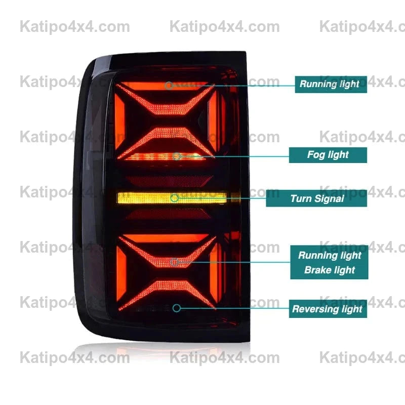 LED REAR LIGHTS  VW Amarok 2008-2022 , Sequential Turning Signal ( X-MEN DESIGN ) FREE WORLD-WIDE SHIPPING