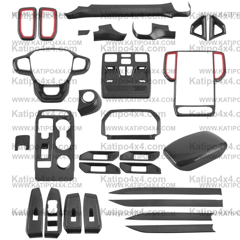 Carbon Fiber Interior Overlay ,For Next-Gen 2022+ Ranger, Raptor & Everest