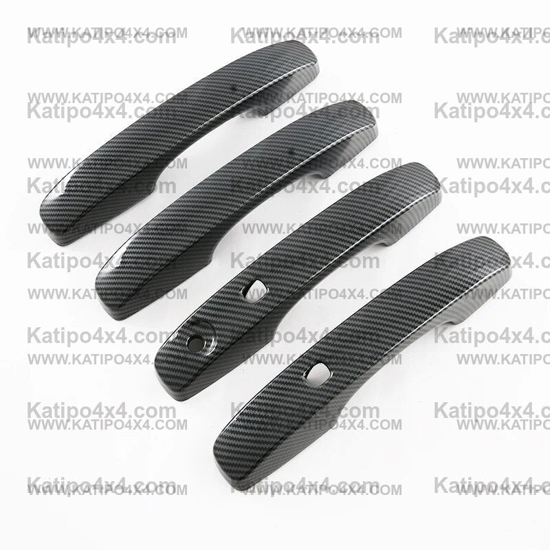 NEXT-GEN Ford Ranger 2023+ Carbon Fiber Auto Side Door Protector Door Handle Frame Cover Trim