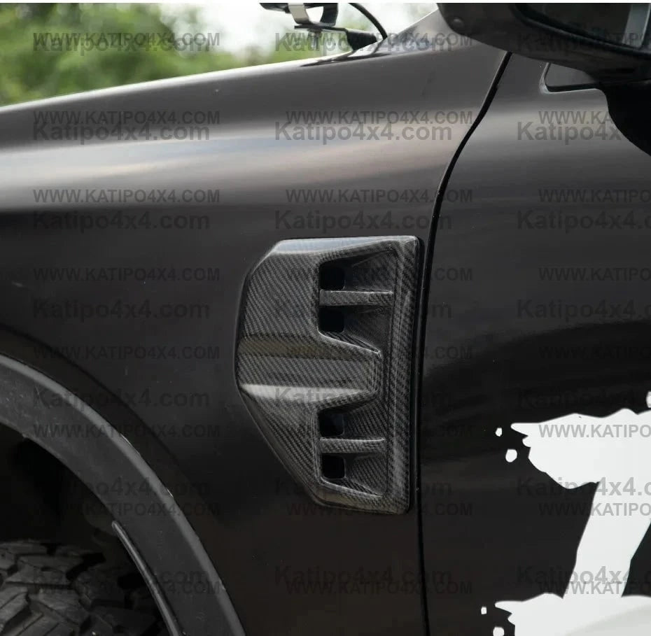 Carbon fibre side vents 2022+ NEXT-GEN FORD RANGER , Wildtrak , Sport , XLT , XL