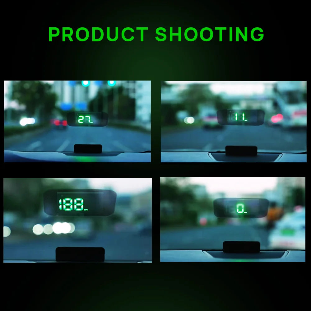 HUD Head-up Display Car GPS Digital Speedometer Universal ( Plug & Play ) USB PORT