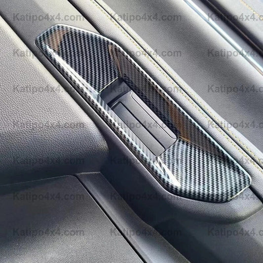 NEXT-GEN Ford Ranger 2023+ Carbon Fiber interior door handle Bowl Cover Trim Frame