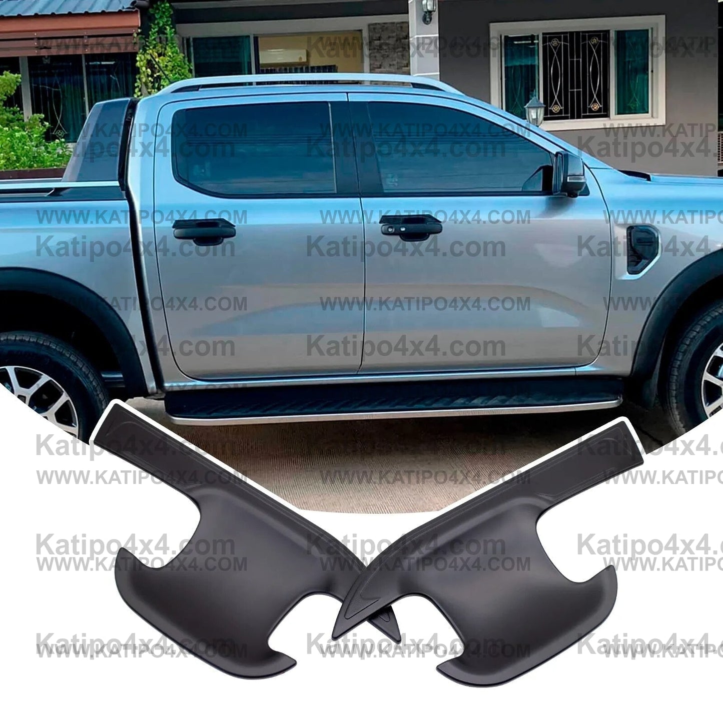 Next-Gen RANGER TRIM SET , Door Handle, Fuel Tank Flap, Front Light Cover For Ford Ranger 2023+ WILDTRAK , SPORT & XL