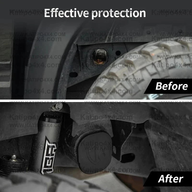 2pcs Rear axle rubber protective cover For NEXT-GEN Ford Ranger T9 2022- 2024+ Rear frame beam sealing Sandproof cover chassis Accessories
