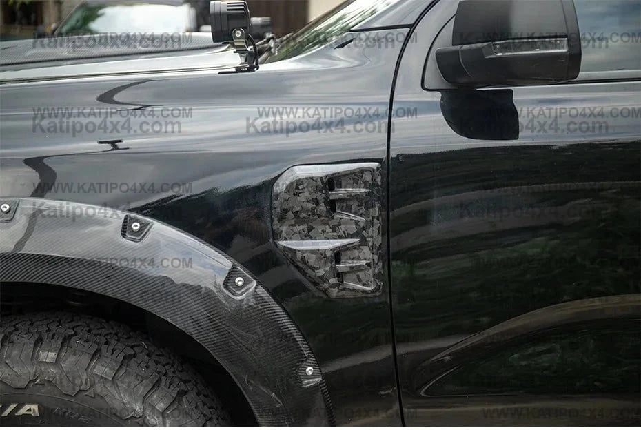 Carbon fibre side vents 2022+ NEXT-GEN FORD RANGER , Wildtrak , Sport , XLT , XL