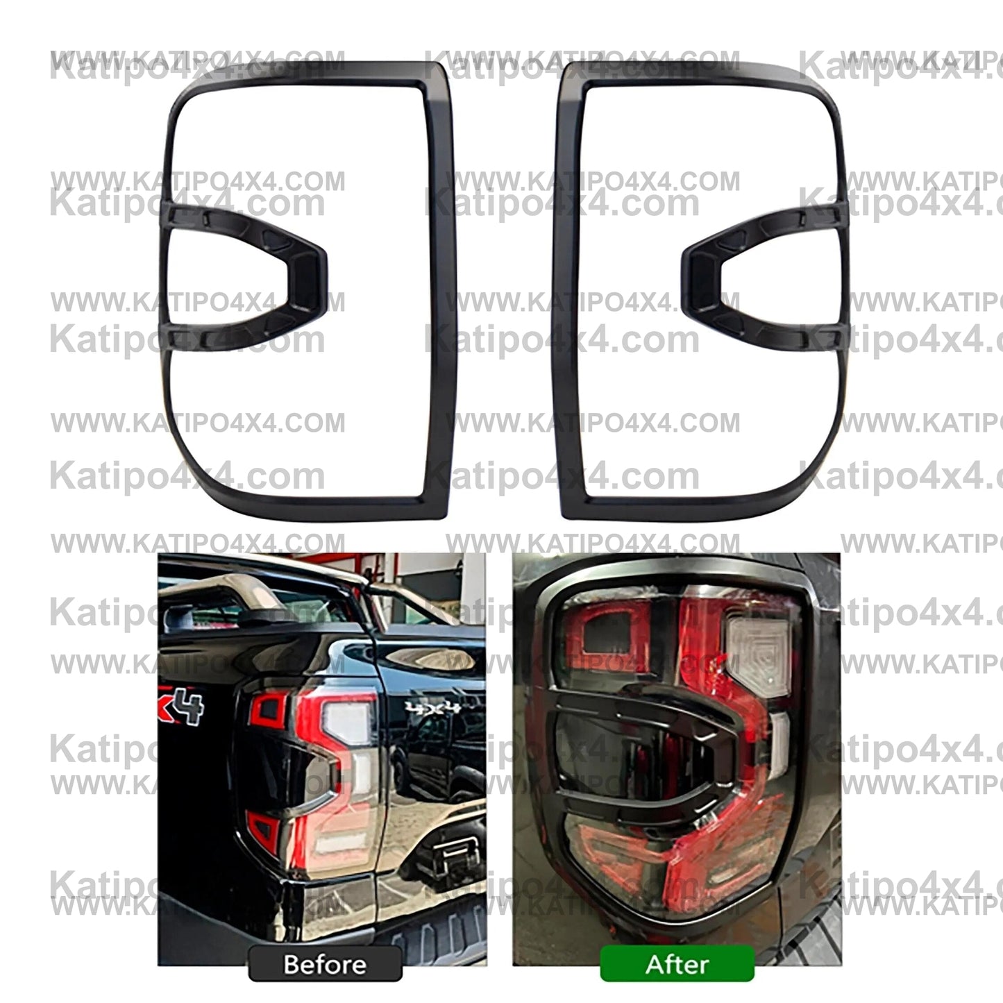 Next-Gen RANGER TRIM SET , Door Handle, Fuel Tank Flap, Front Light Cover For Ford Ranger 2023+ WILDTRAK , SPORT & XL