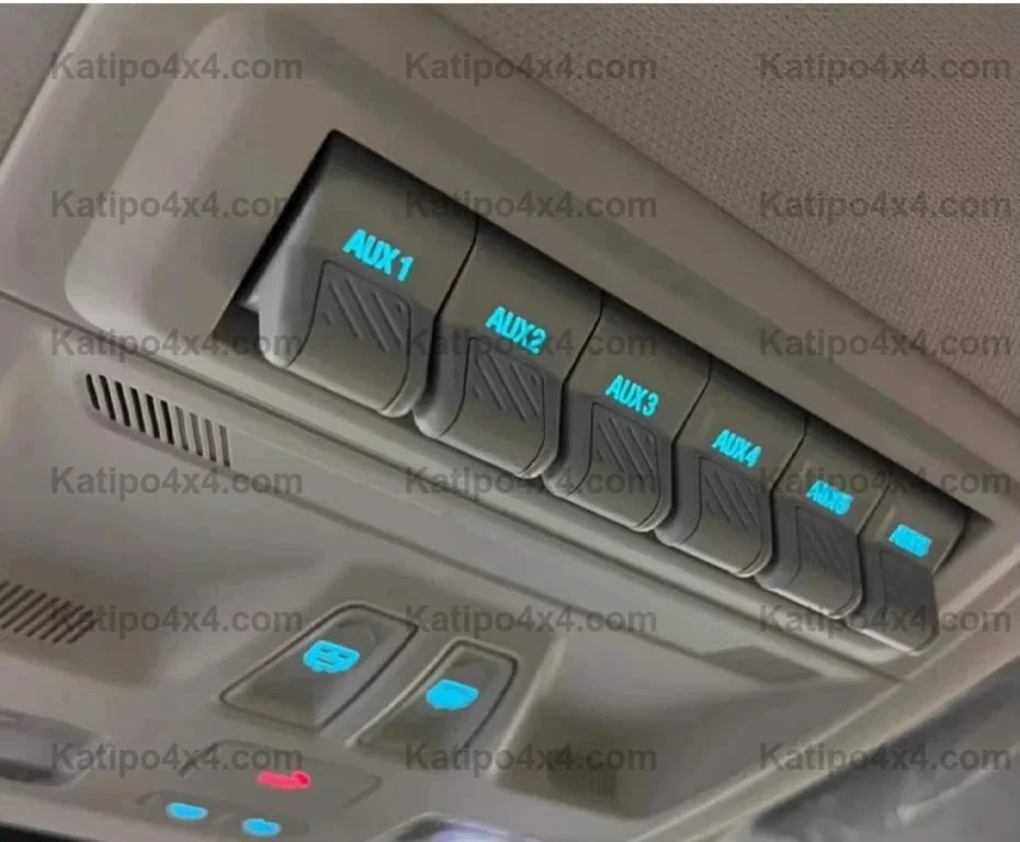 Rocker Switch Panel 12V 6 Gang For NEXT-GEN Ford Ranger & Everest 2022+ Switch Panel ON OFF