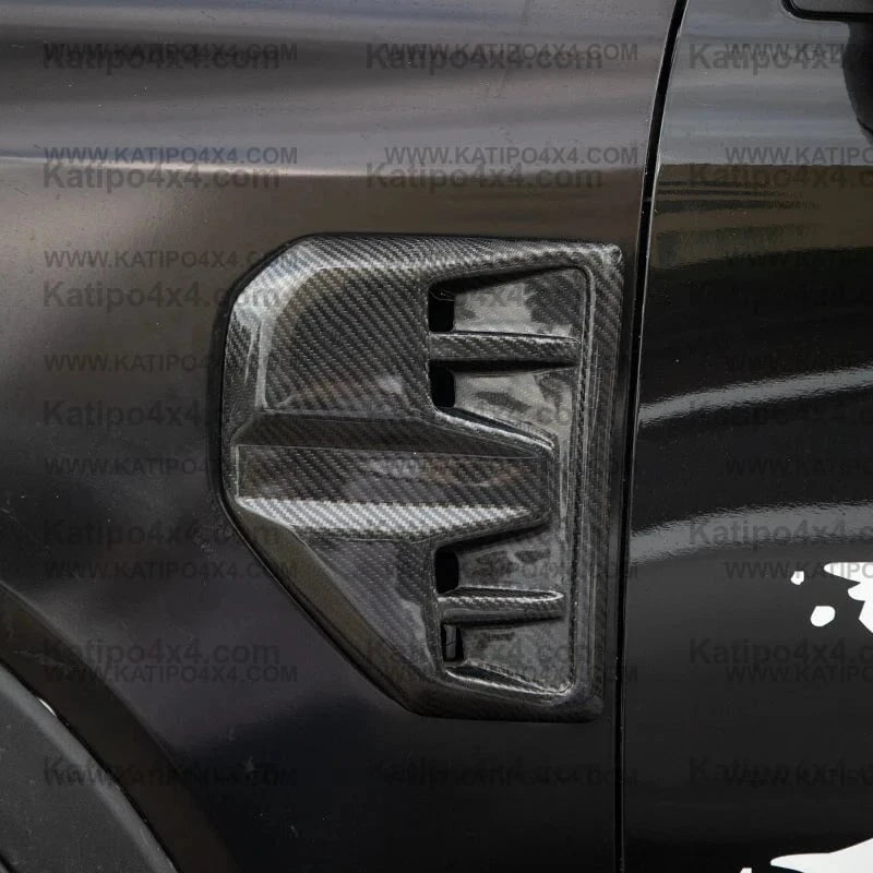 Carbon fibre side vents 2022+ NEXT-GEN FORD RANGER , Wildtrak , Sport , XLT , XL