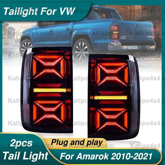 LED REAR LIGHTS  VW Amarok 2008-2022 , Sequential Turning Signal ( X-MEN DESIGN ) FREE WORLD-WIDE SHIPPING