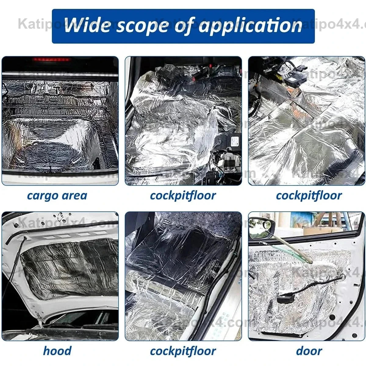 Heat & Noise Insulation Mat, Sound Deadener Sheets - FREE WORLDWIDE SHIPPING