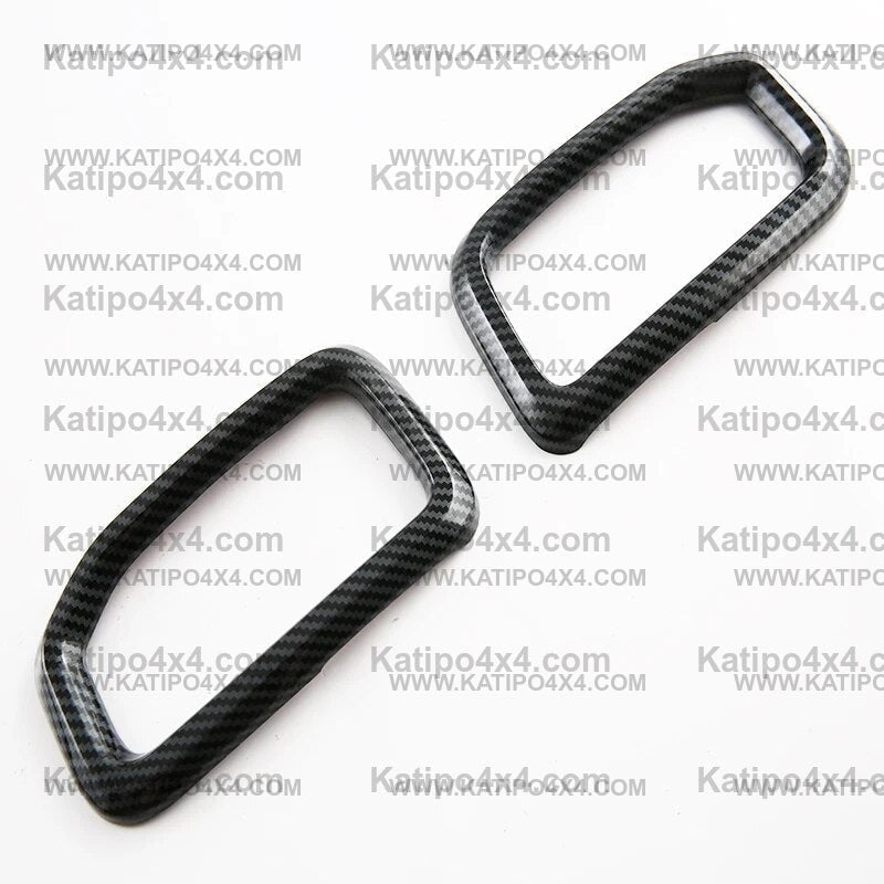 NEXT-GEN Ford Ranger 2023+ Carbon Fiber  Air Conditioning Outlet Vent Trim Covers - 2pc
