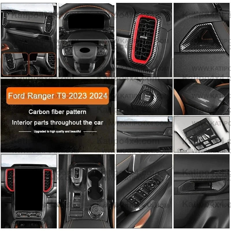 Carbon Fiber Interior Overlay ,For Next-Gen 2022+ Ranger, Raptor & Everest
