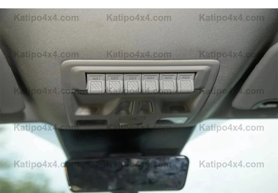 Rocker Switch Panel 12V 6 Gang For NEXT-GEN Ford Ranger & Everest 2022+ Switch Panel ON OFF