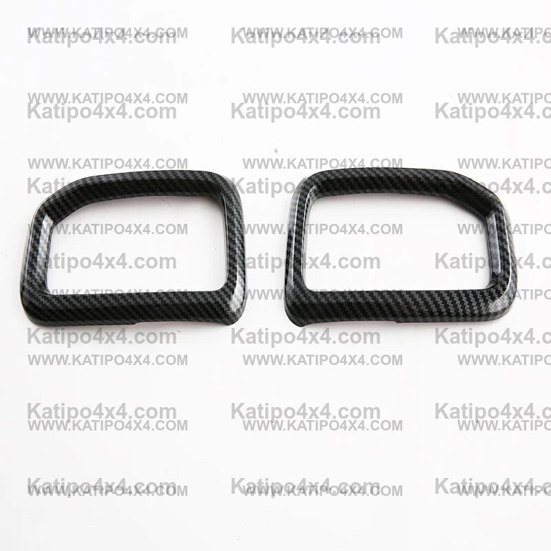 NEXT-GEN Ford Ranger 2023+ Carbon Fiber  Air Conditioning Outlet Vent Trim Covers - 2pc