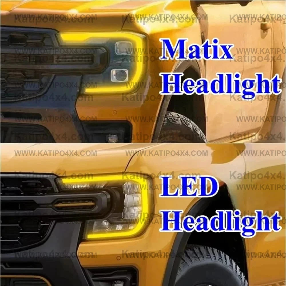 VENOM EDITION DRL — Unleashed!  Amber Grill Lights & Daytime Running Light Package Kit for 2022+ Ford Ranger Raptor NEXT-GEN