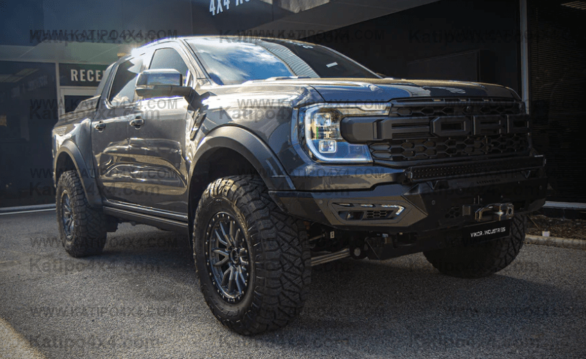 ELECTRIC POWER RETRACTABLE BOARD / FORD RANGER,  RAPTOR SIDE STEPS (2012-2025+) with LED Lights - Or NO LIGHTS
