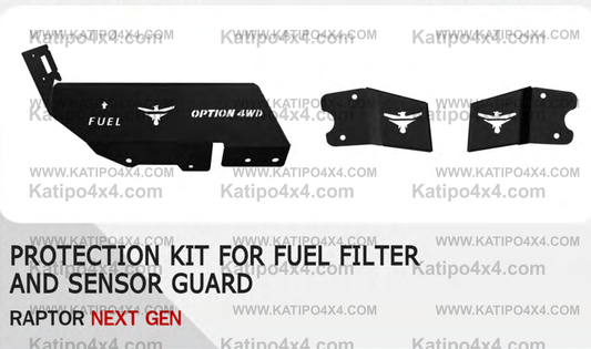 Ford Raptor 2022+ Rear Shock sensor guard (Pair) & Fuel Fiter & Module Protection