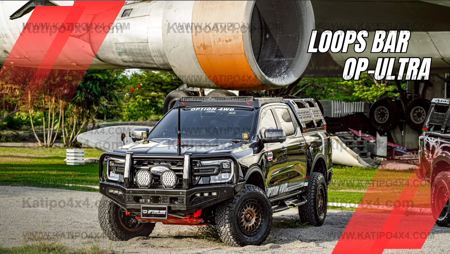 NEXT-GEN 2022+ ULTRA FRONT WINCH BAR  ( Loop ) - FORD RANGER & EVEREST
