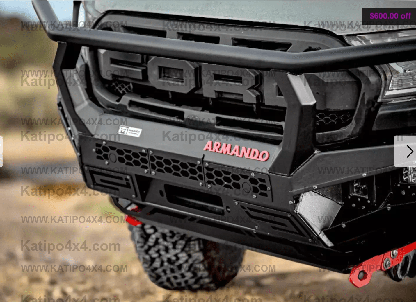 ARMANDO® - Hoop Spartan Bull Bar to Suit Ford Ranger PX 2015-2022