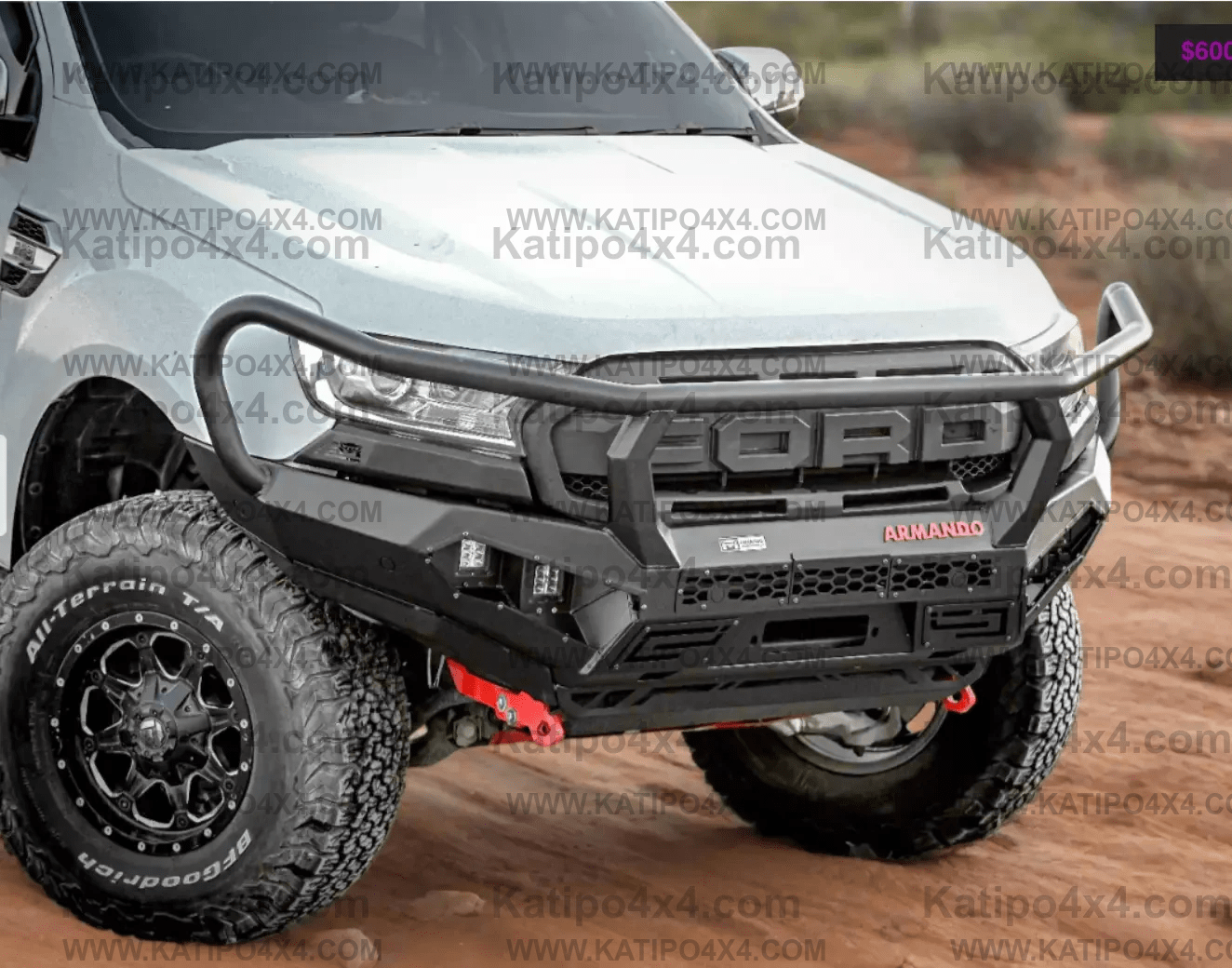 ARMANDO® - Hoop Spartan Bull Bar to Suit Ford Ranger PX 2015-2022