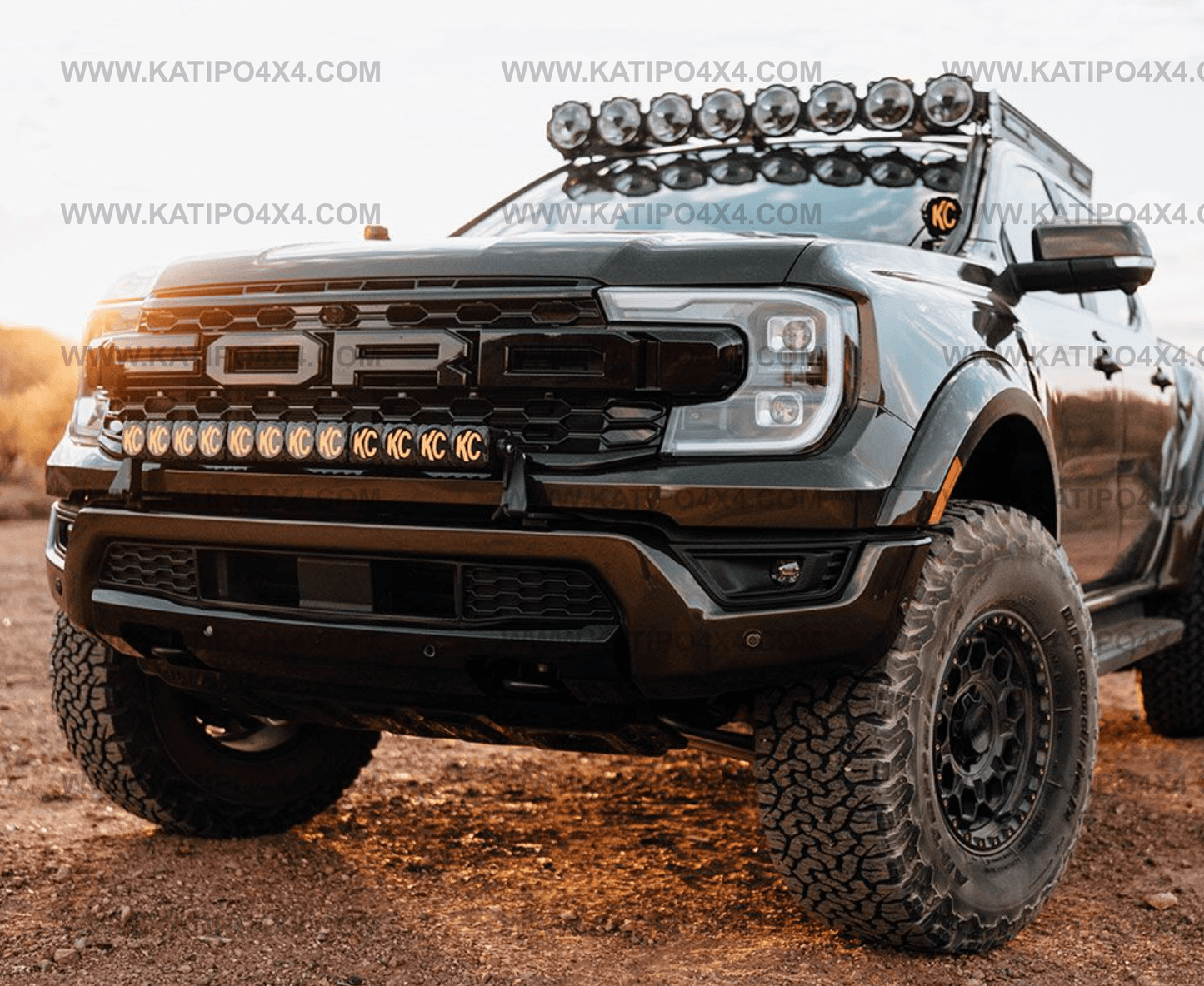 KC FLEX ERA® 30" Bumper Light Bar Bundle for Ford Ranger Raptor 2022-2026+