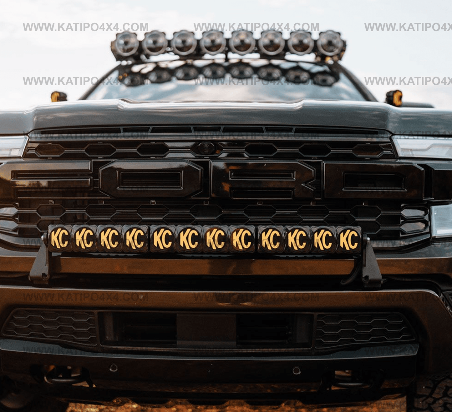 KC FLEX ERA® 30" Bumper Light Bar Bundle for Ford Ranger Raptor 2022-2026+