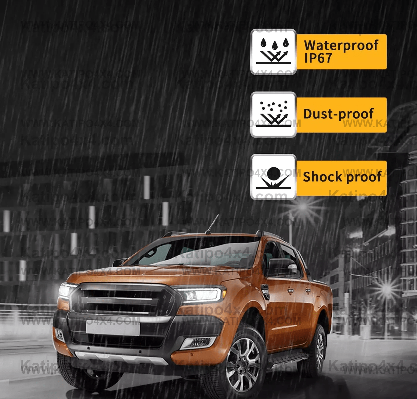 ( ROAD LEGAL LED HEADLIGHTS  ) FORD RANGER, EVEREST & RAPTOR (2015-2022) - ( FREE WORLD WIDE SHIPPING )