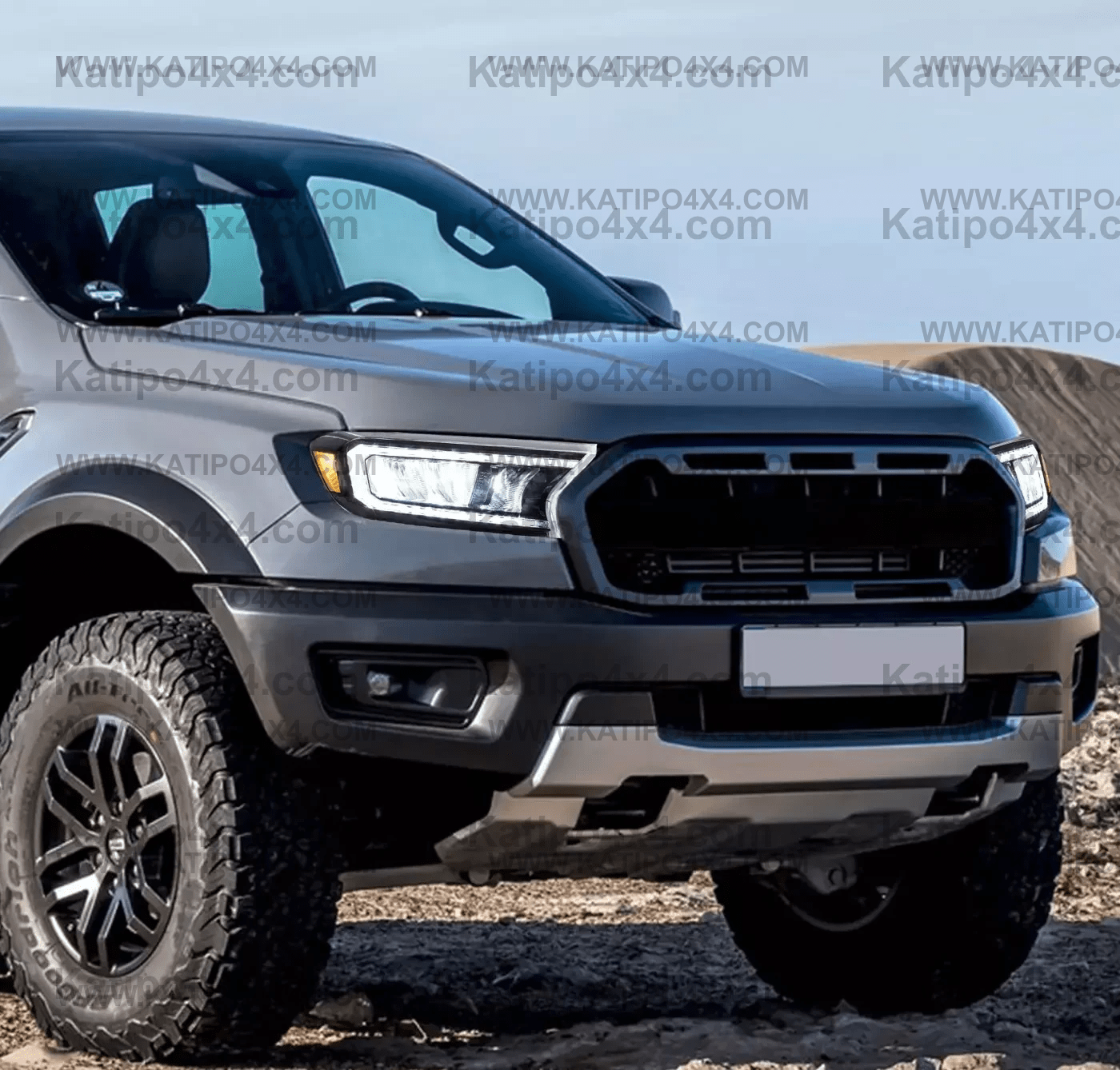 ( ROAD LEGAL LED HEADLIGHTS  ) FORD RANGER, EVEREST & RAPTOR (2015-2022) - ( FREE WORLD WIDE SHIPPING )