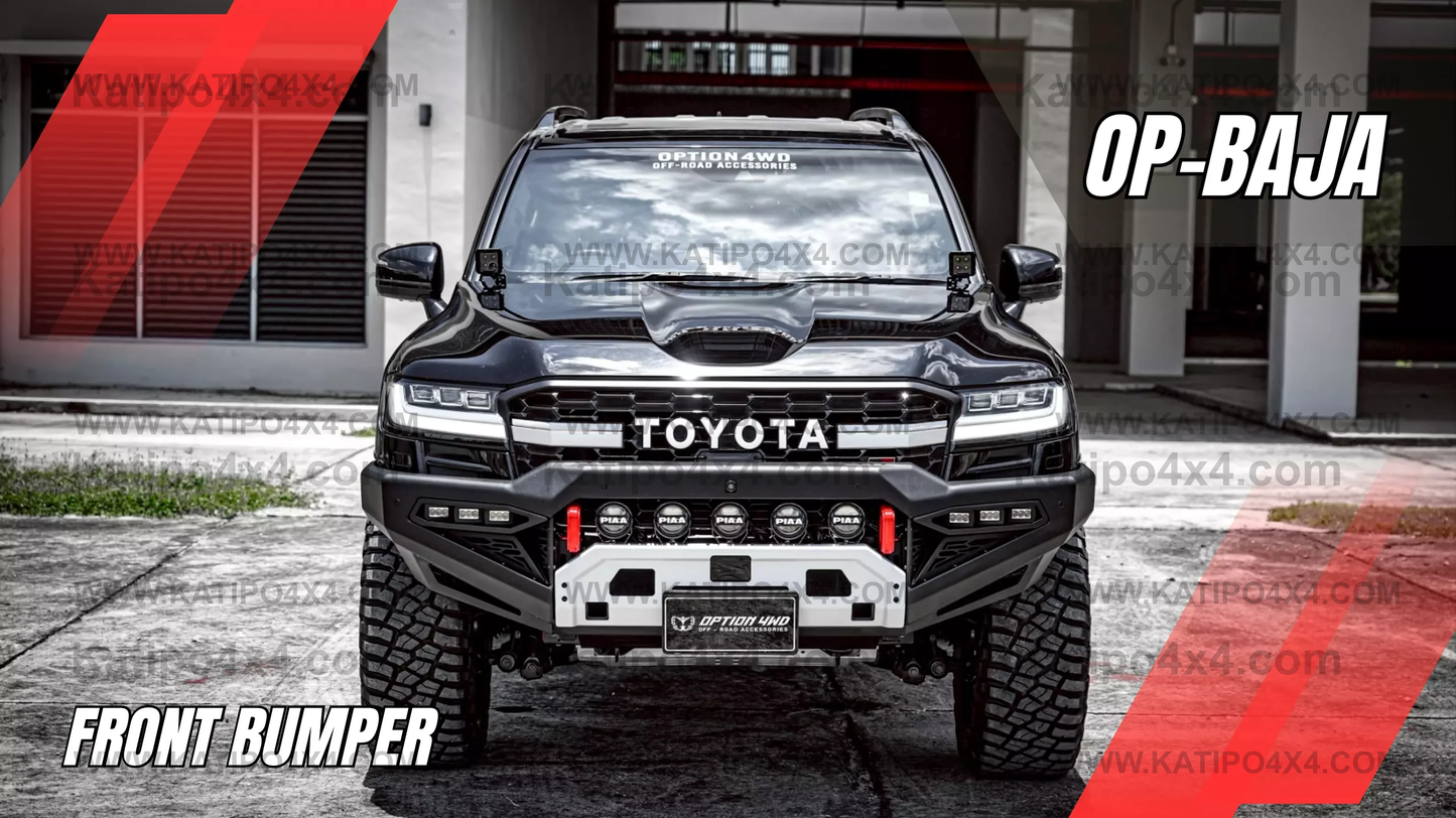 OPTION4WD - TOYOTA LC300 , BAJA FRONT WINCH BAR - TOYOTA LC300 2022+