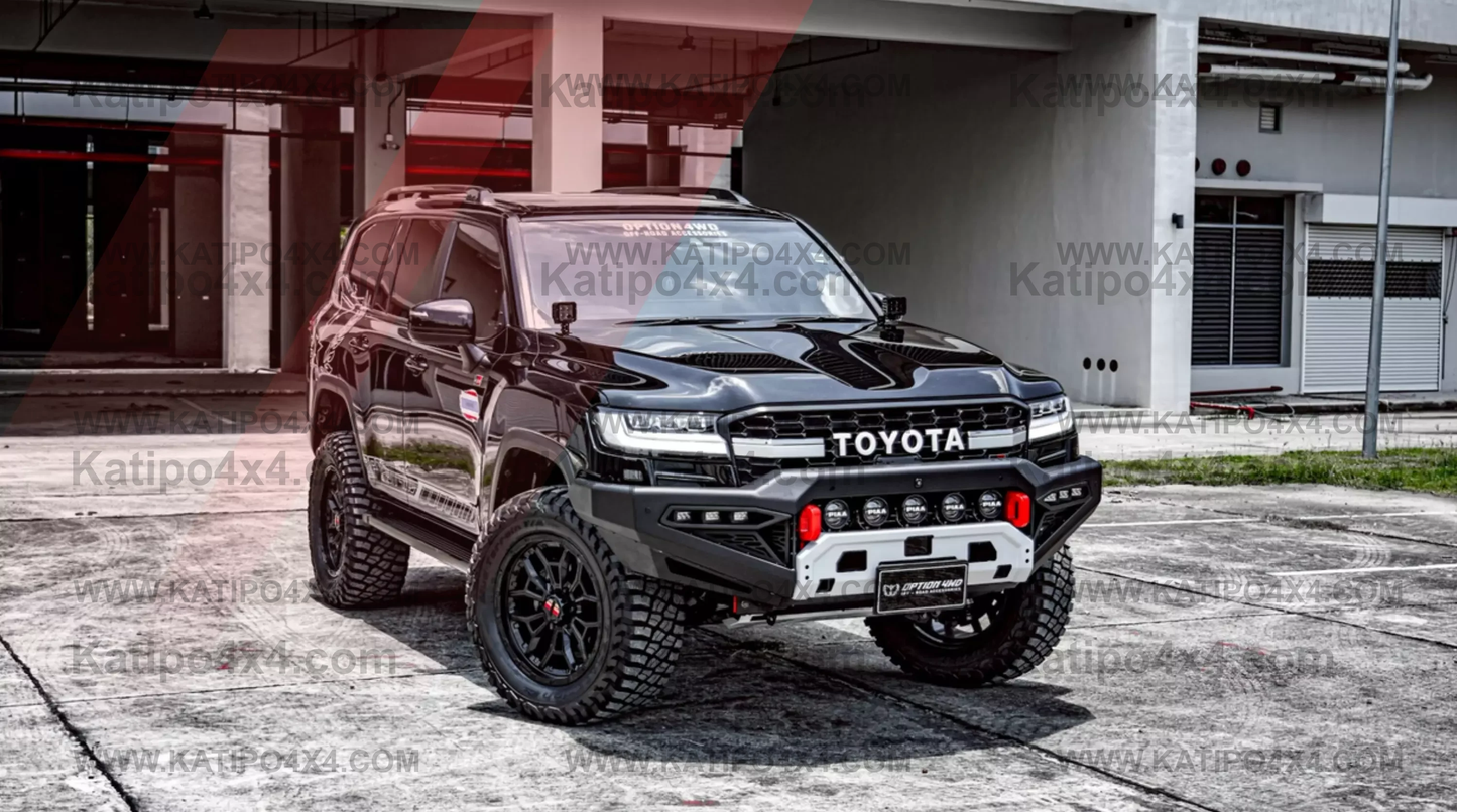 OPTION4WD - TOYOTA LC300 , BAJA FRONT WINCH BAR - TOYOTA LC300 2022+