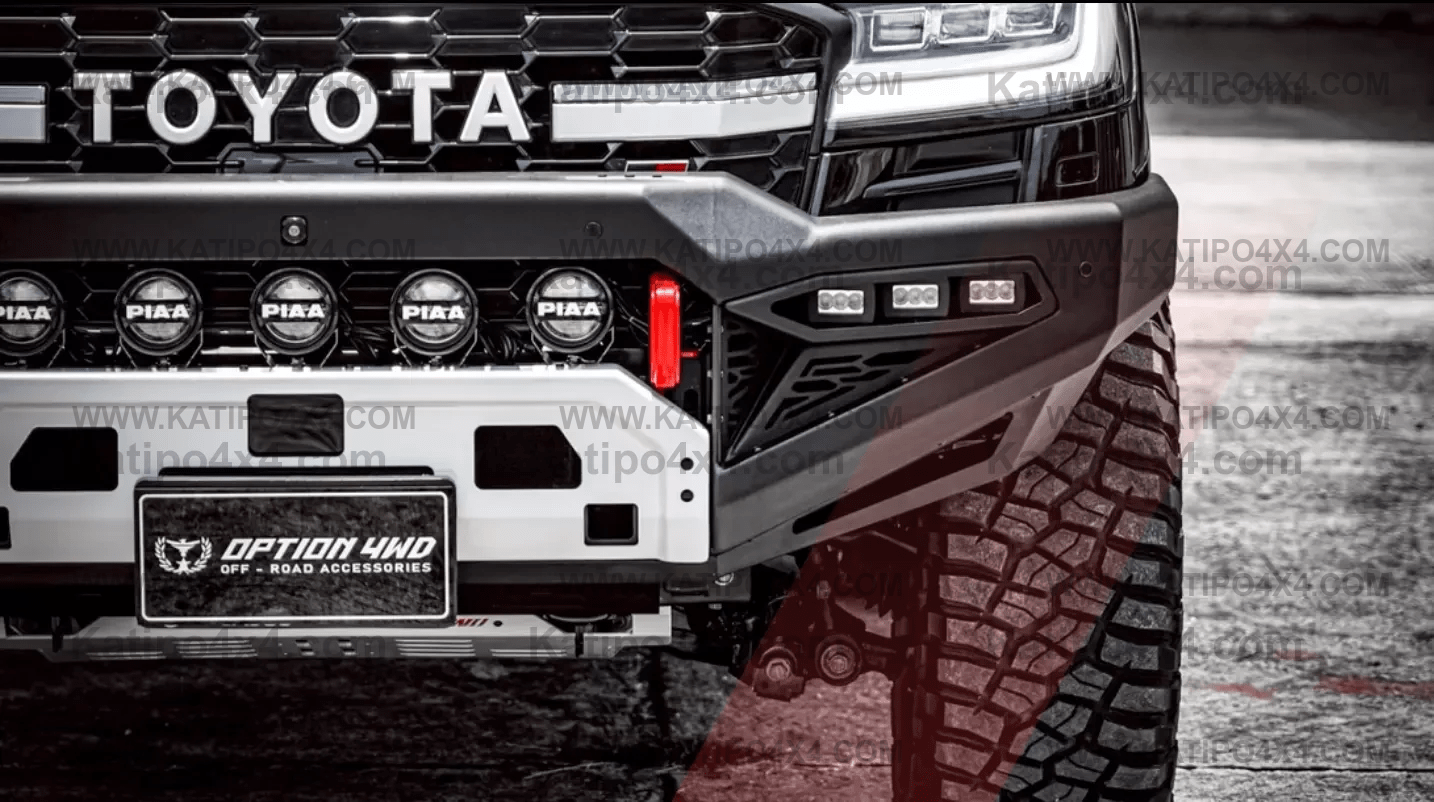 OPTION4WD - TOYOTA LC300 , BAJA FRONT WINCH BAR - TOYOTA LC300 2022+
