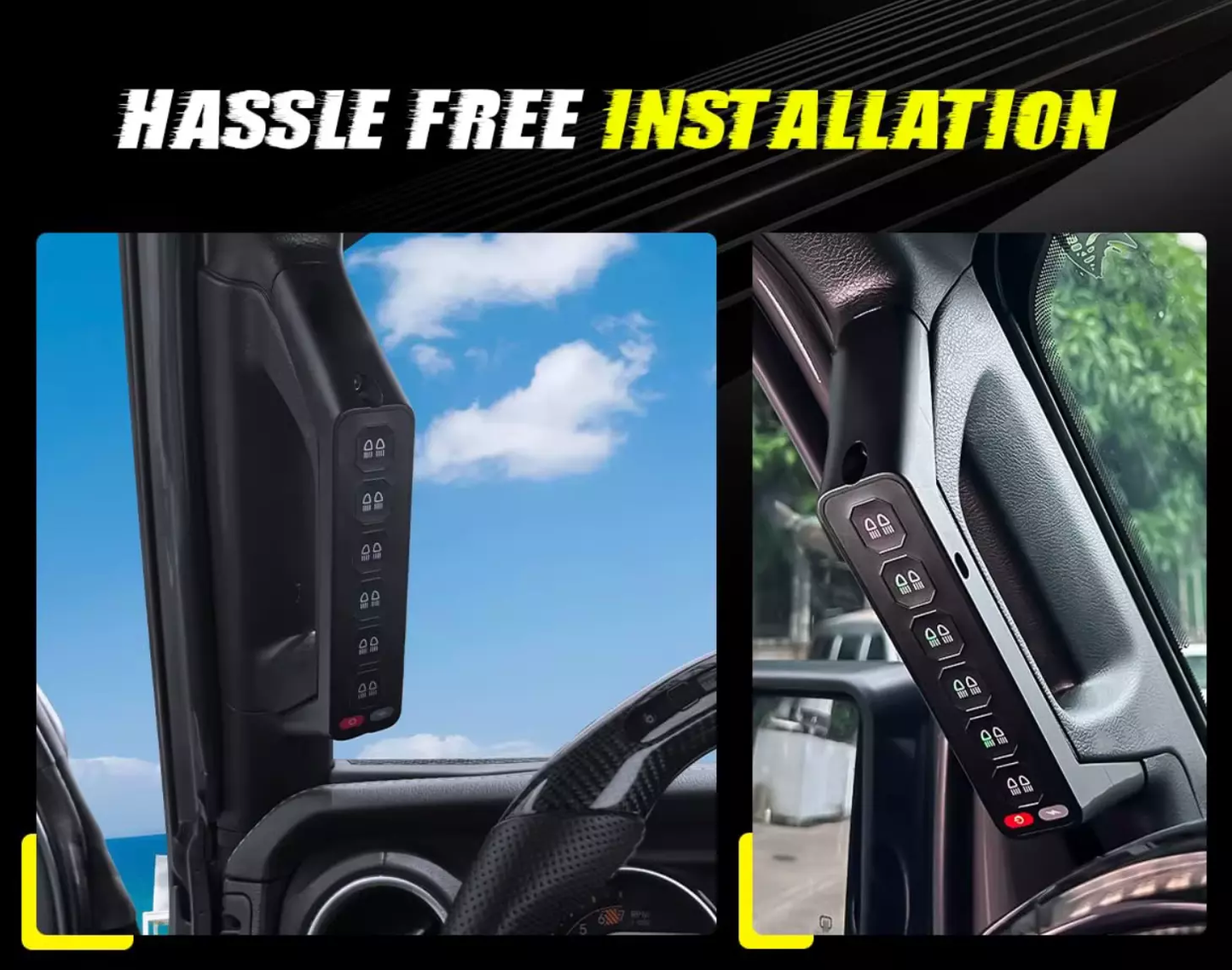 2022+ FORD RANGER, EVEREST & RAPTOR WIRELESS AUX SWITCH GRAB HANDLE SWITCH PANEL