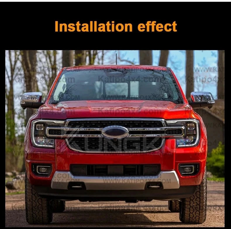 Car Pre-cut Paint Protection Film For Ford Ranger, Platinum, Wildtrak, Raptor, XL 2022+ . Self-Healing PPF  Anti-Scratch